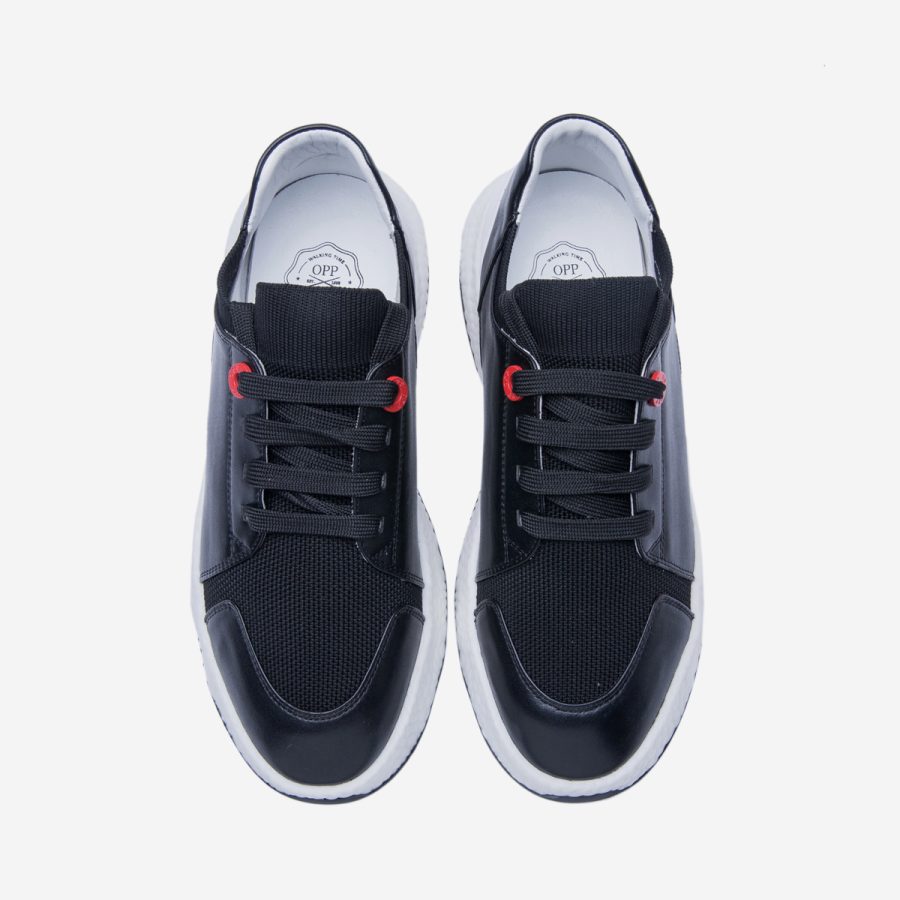 Opp France Casual Lace-Up Shoes Black