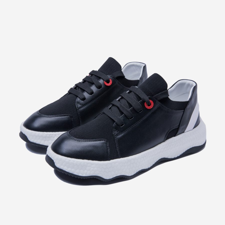 Opp France Casual Lace-Up Shoes Black