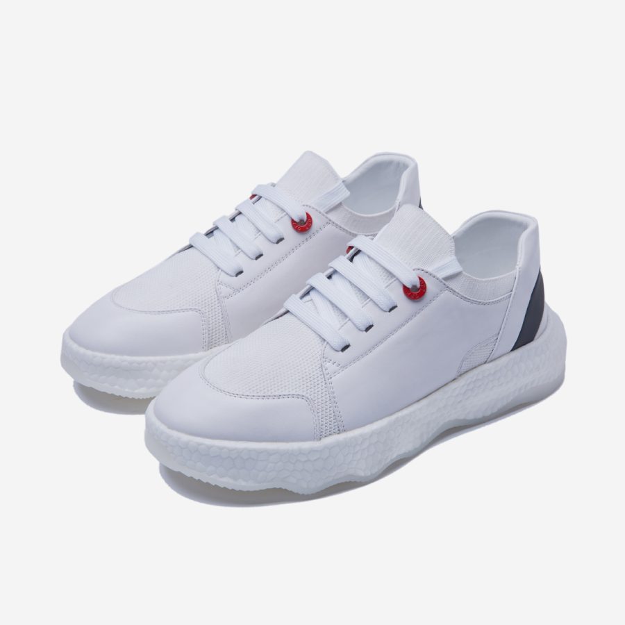 Opp France Casual Lace-Up Shoes White