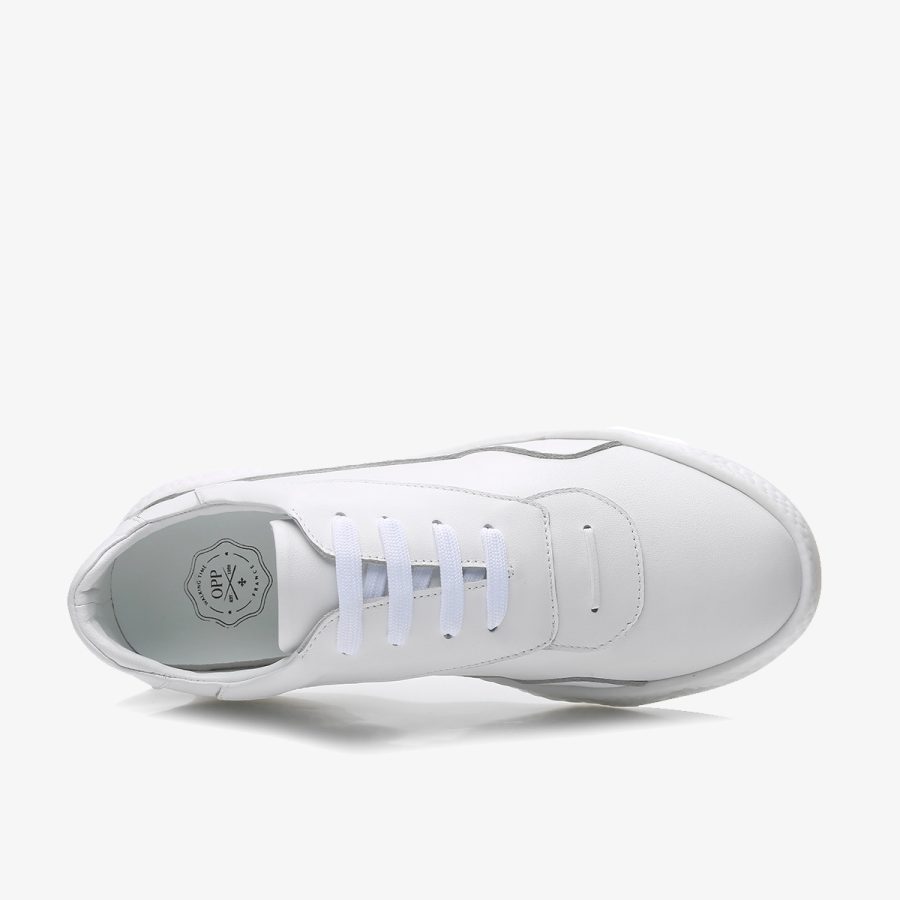 Opp France Casual Lace-Up Shoes White