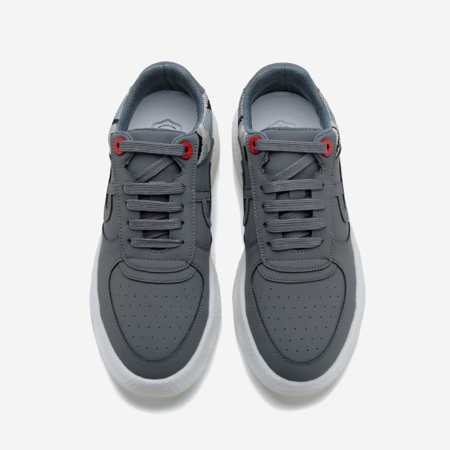 Opp France Casual Leather Shoes Grey