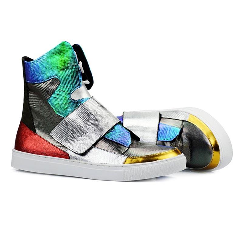 Opp France Color Block High Top Casual Shoes
