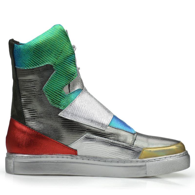 opp france Color Block High Top Casual Shoes