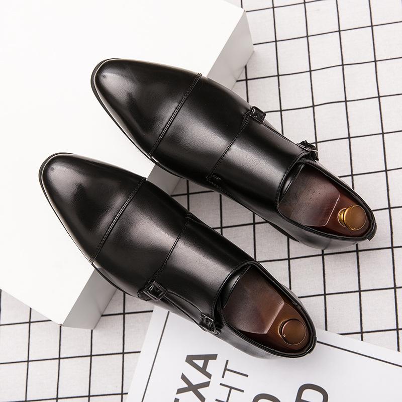 Opp France Colorblock Stitched Buckle Monks Black