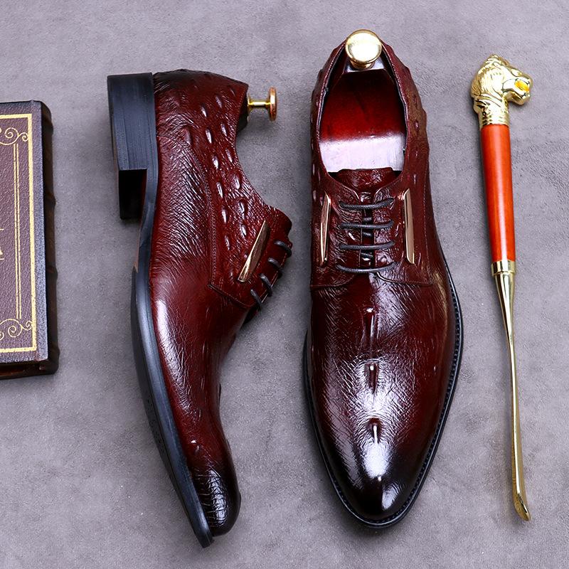 Opp France Crocodile Pattern Oxfords