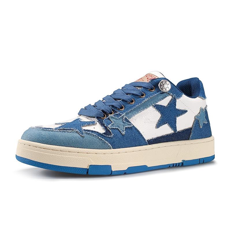 Opp France Denim Skateboard Casual Sneakers