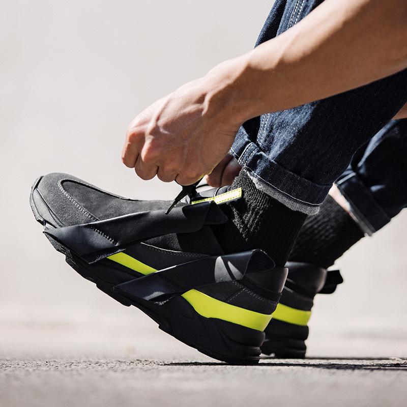 opp france Designer Suede Sneakers Black