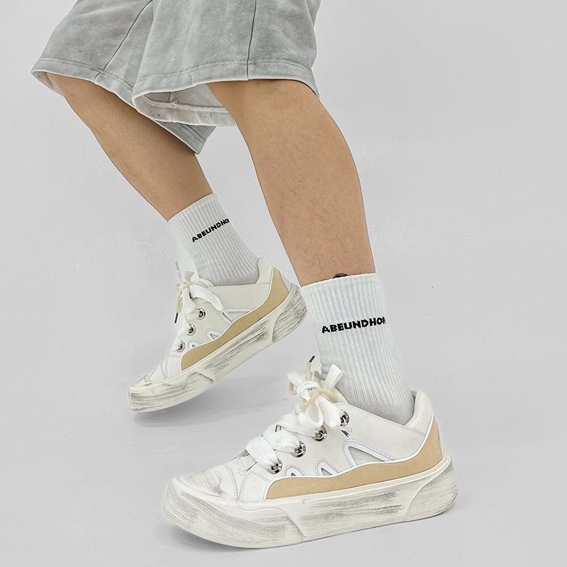 Opp France Dirty Platform Flat Casual Shoes