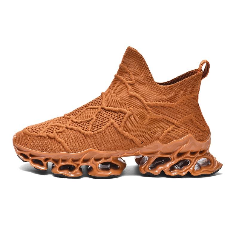 opp france High Top Slip-On Sneakers Brown