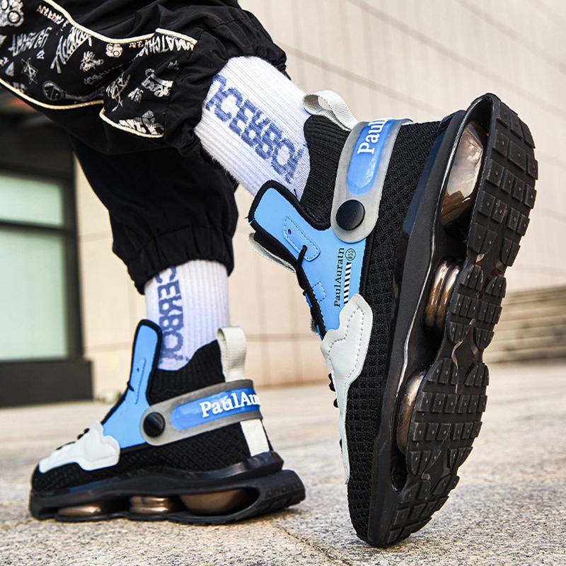 Opp France Lace-up Basketball Socks Sneakers Black