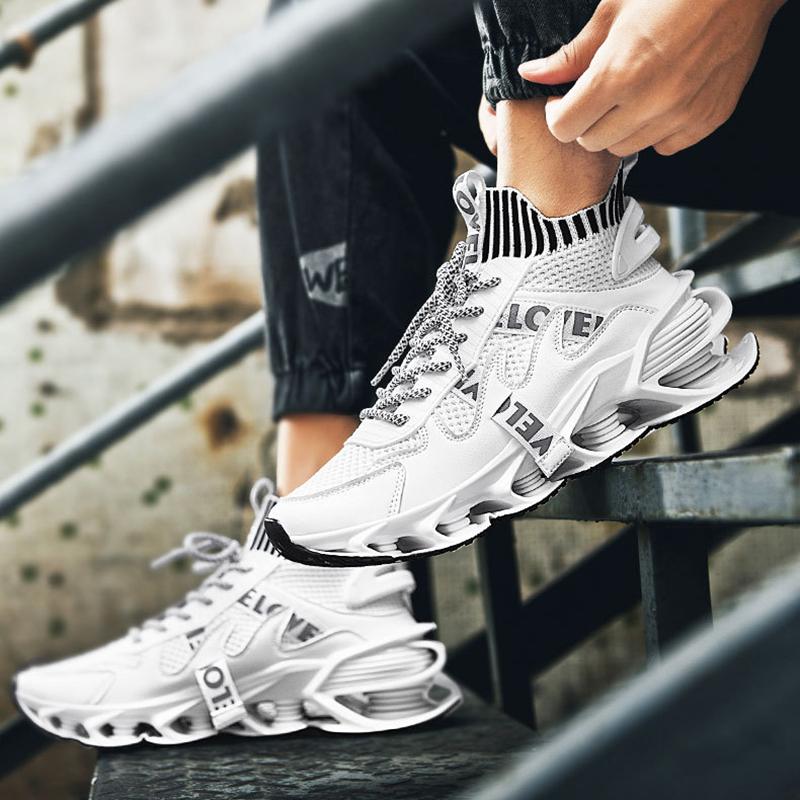 Opp France Lace-up Blade Sneakers White