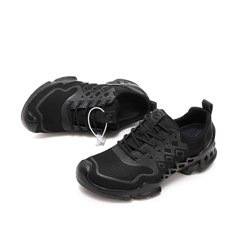 Opp France Lace-up Breathable Sneakers Black