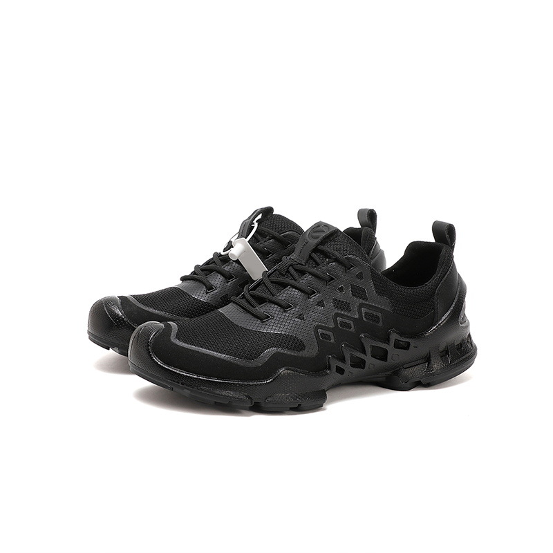 Opp France Lace-up Breathable Sneakers Black