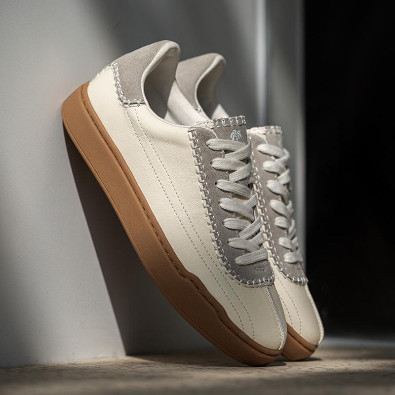 Opp France Lace-up Breathable Vintage Casual Shoes