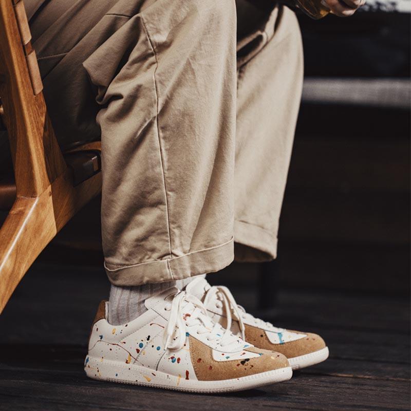 Opp France Lace-up Graffiti Casual Shoes