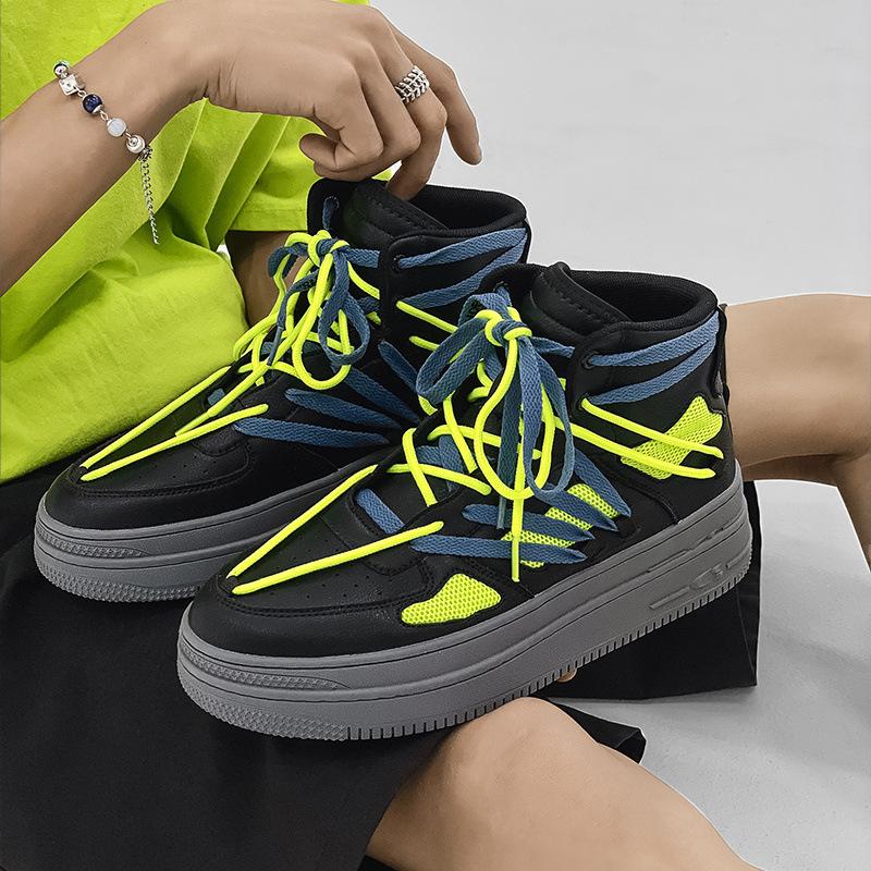 Opp France Lace-up High Top Sneakers Black