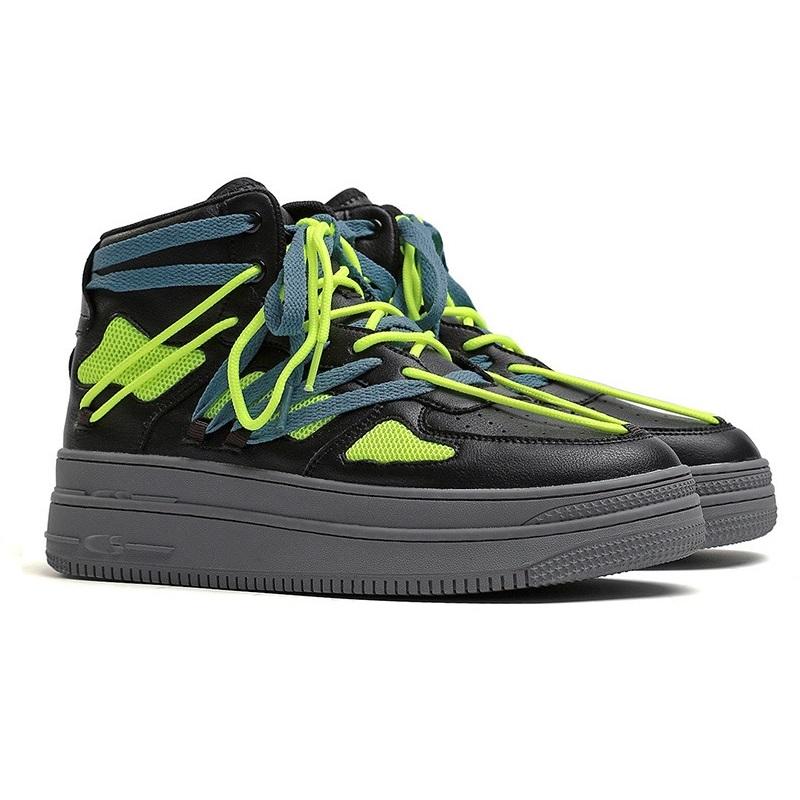 opp france Lace-up High Top Sneakers Black