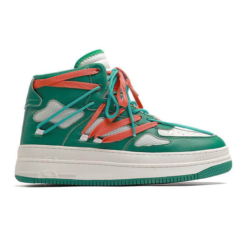 Opp France Lace-up High Top Sneakers Green
