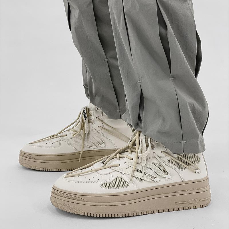 Opp France Lace-up High Top Sneakers White