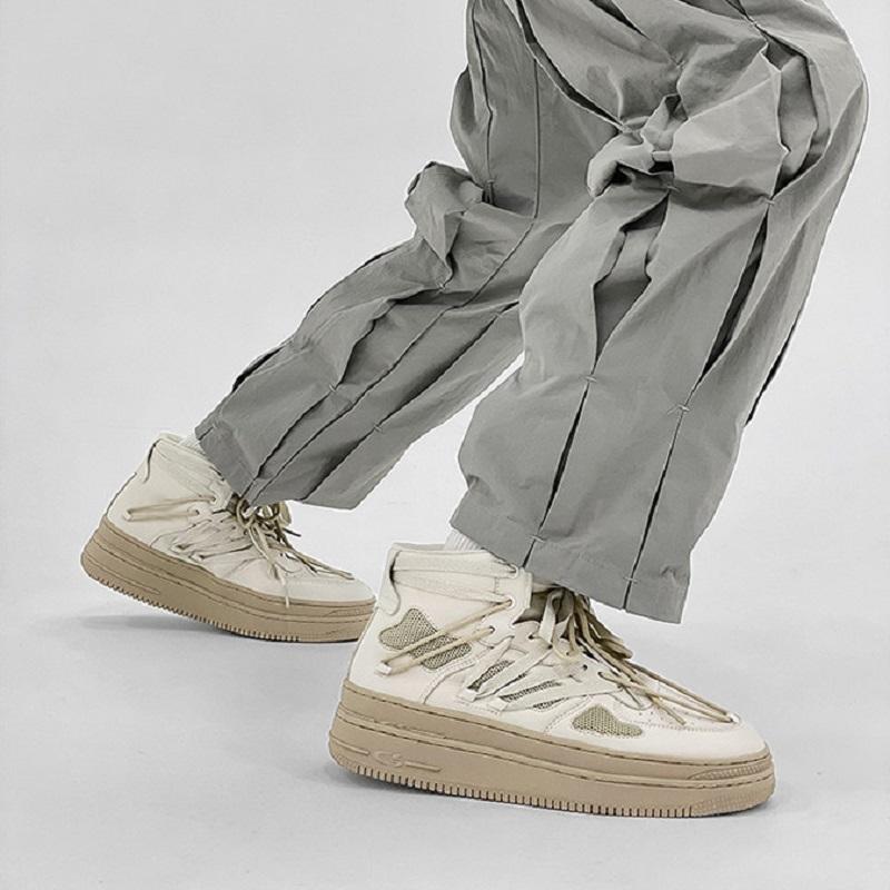 Opp France Lace-up High Top Sneakers White