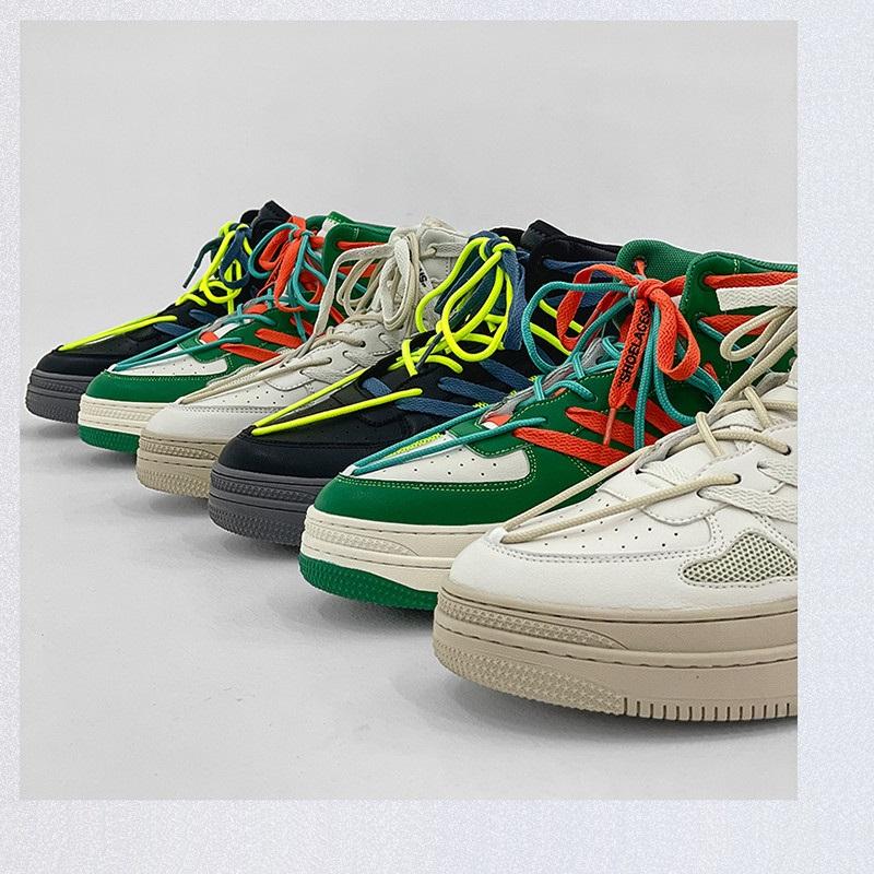 Opp France Lace-up High Top Sneakers White