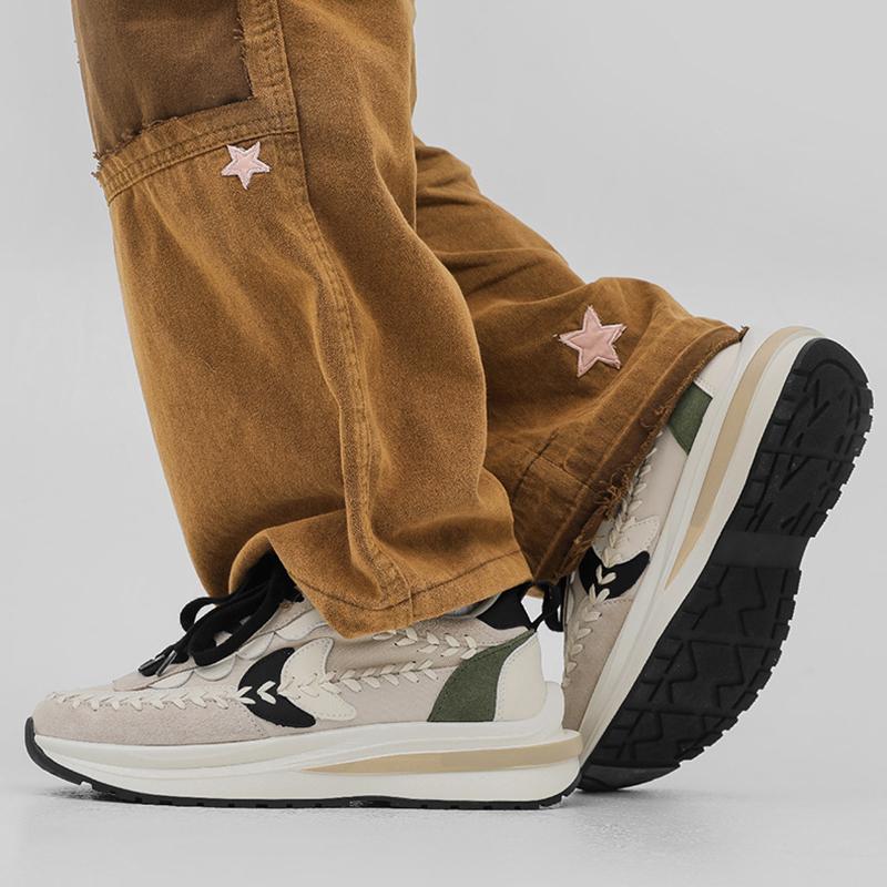 Opp France Lace-up Platform Casual Shoes Beige