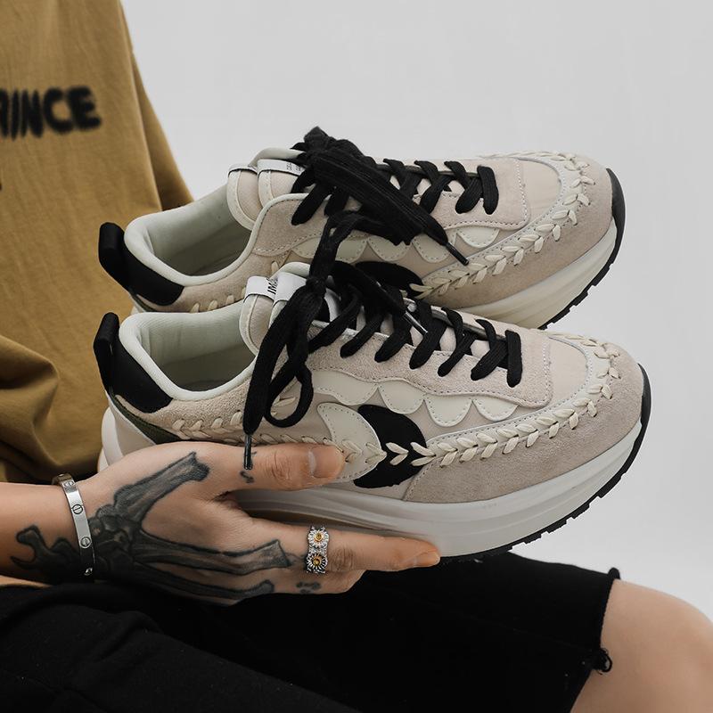 Opp France Lace-up Platform Casual Shoes Beige