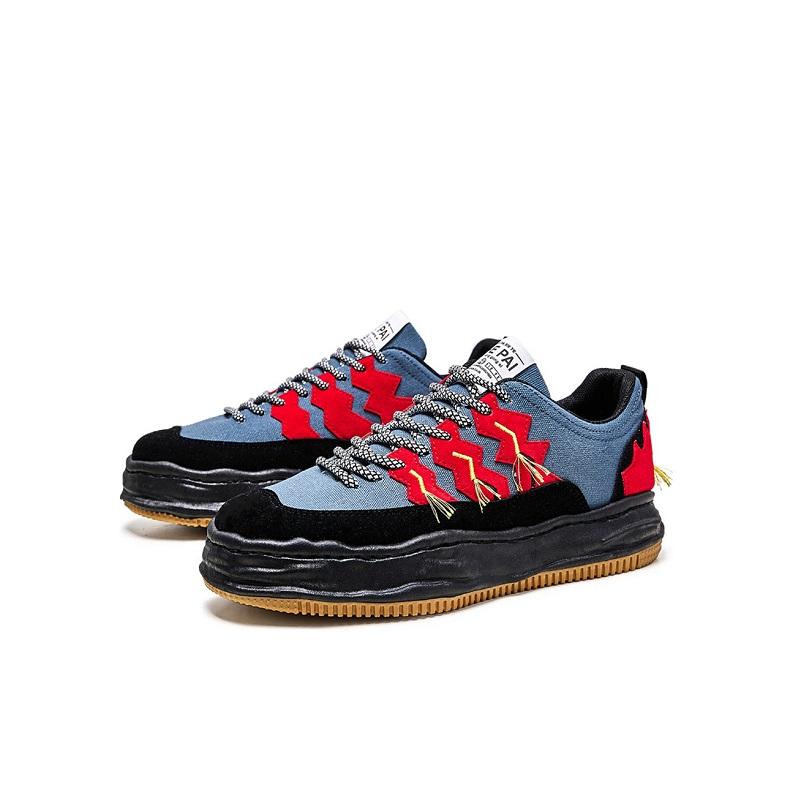 opp france Lace-up Platform Sneakers Blue