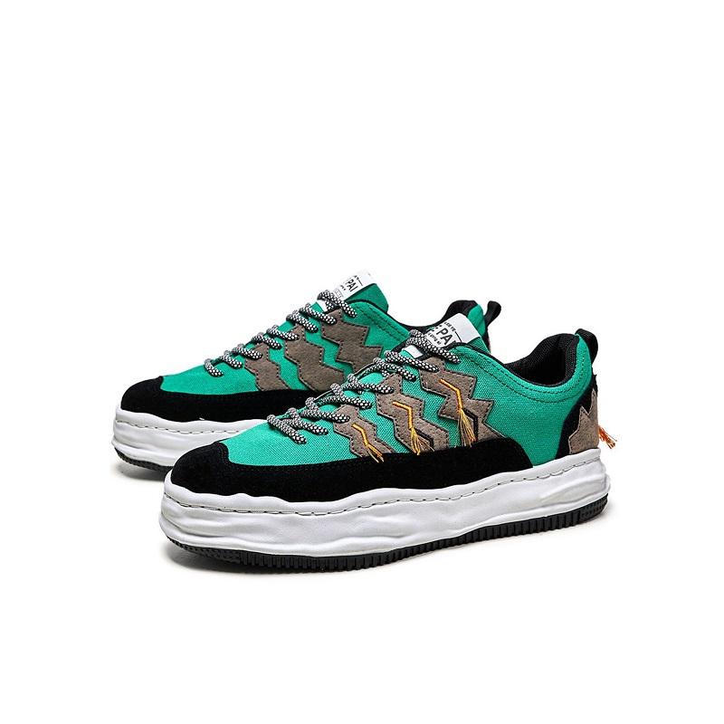 opp france Lace-up Platform Sneakers Green