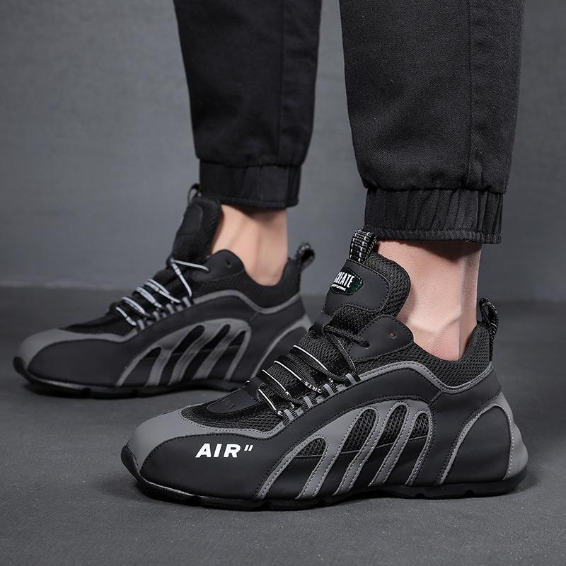 Opp France Lace-up Rubber Sole Sneakers Black