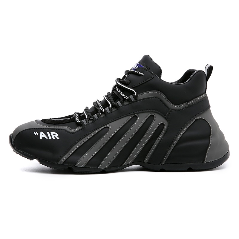 Opp France Lace-up Rubber Sole Sneakers Black