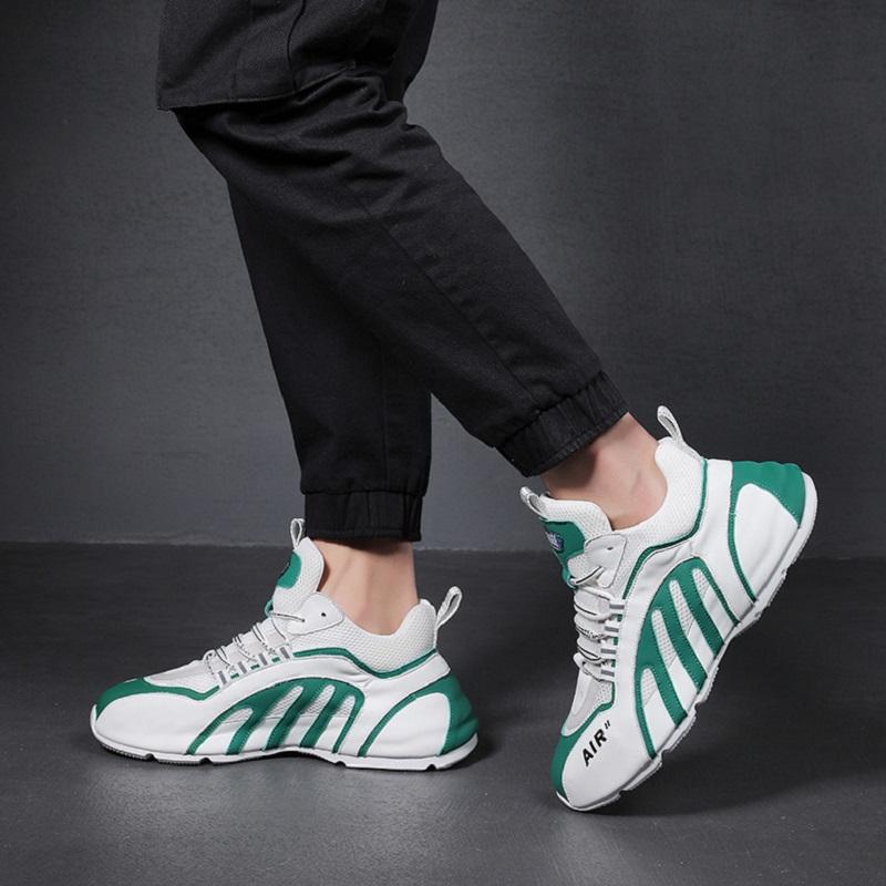 Opp France Lace-up Rubber Sole Sneakers Green