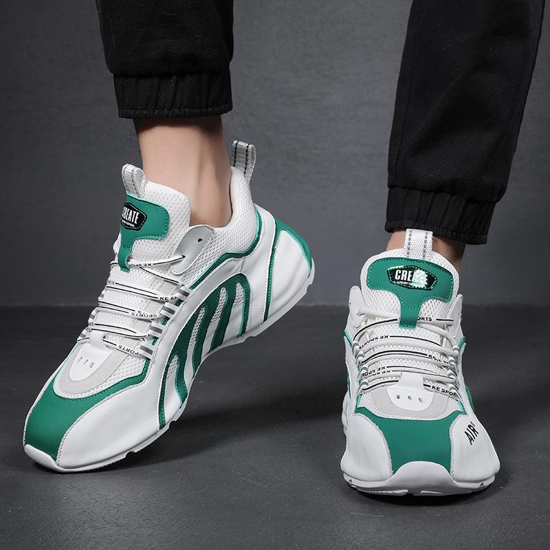 Opp France Lace-up Rubber Sole Sneakers Green