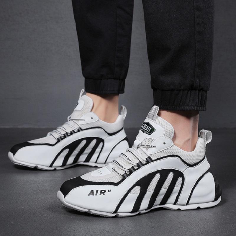 Opp France Lace-up Rubber Sole Sneakers White