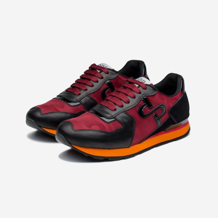 Opp France Lace-Up Sneakers Red