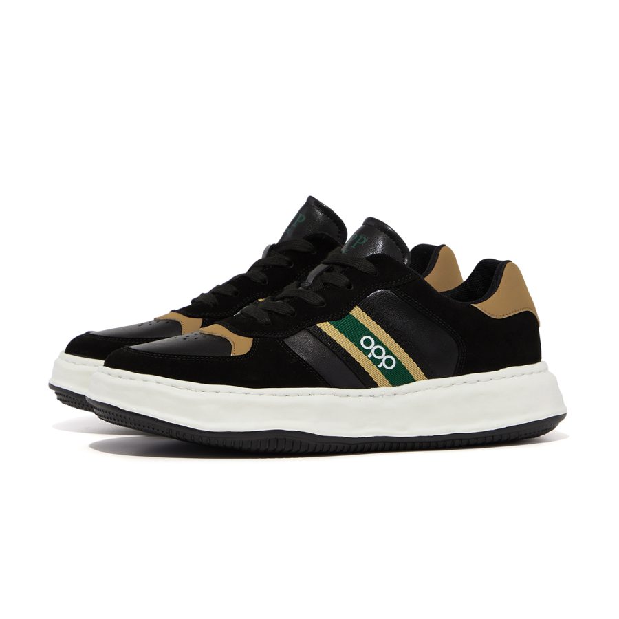 Opp France Lace-Up Suede Casual Black