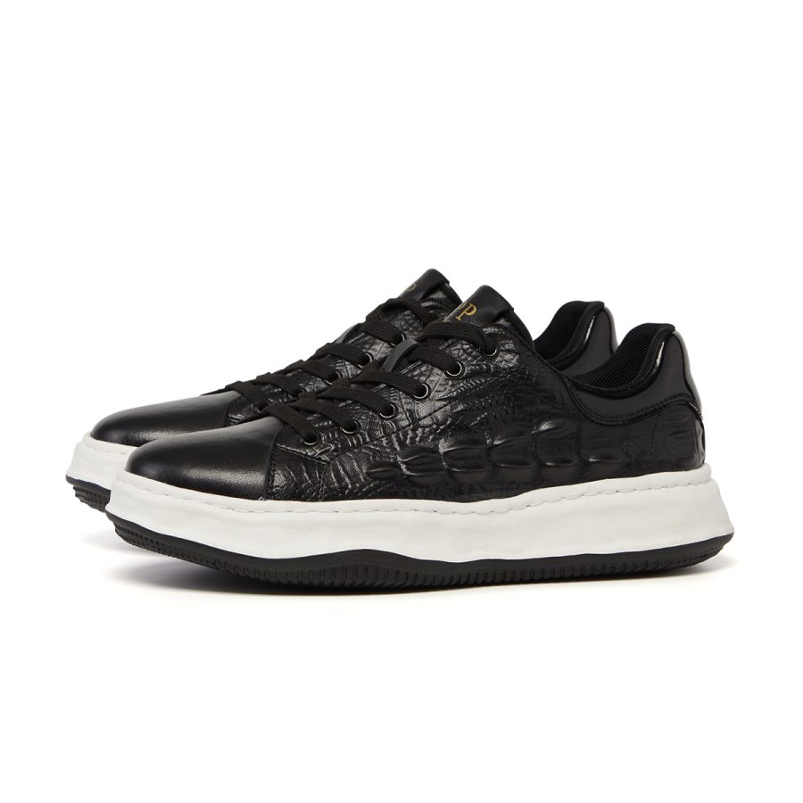 Opp France Lace-Up Suede Casual Black