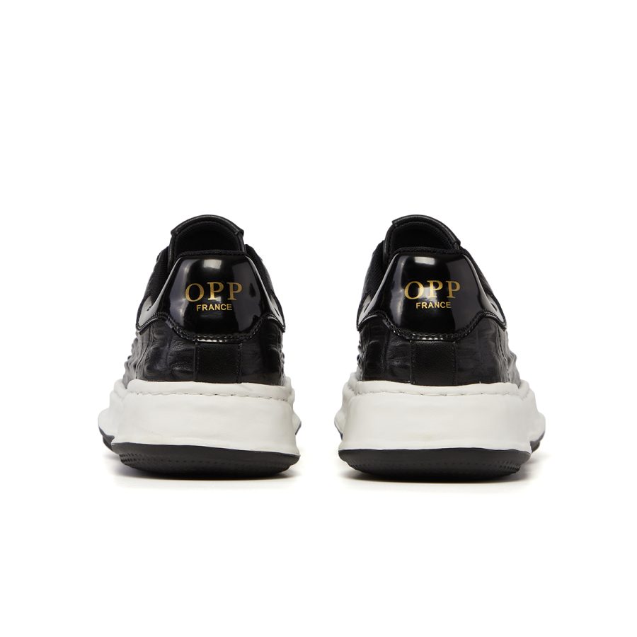 Opp France Lace-Up Suede Casual Black