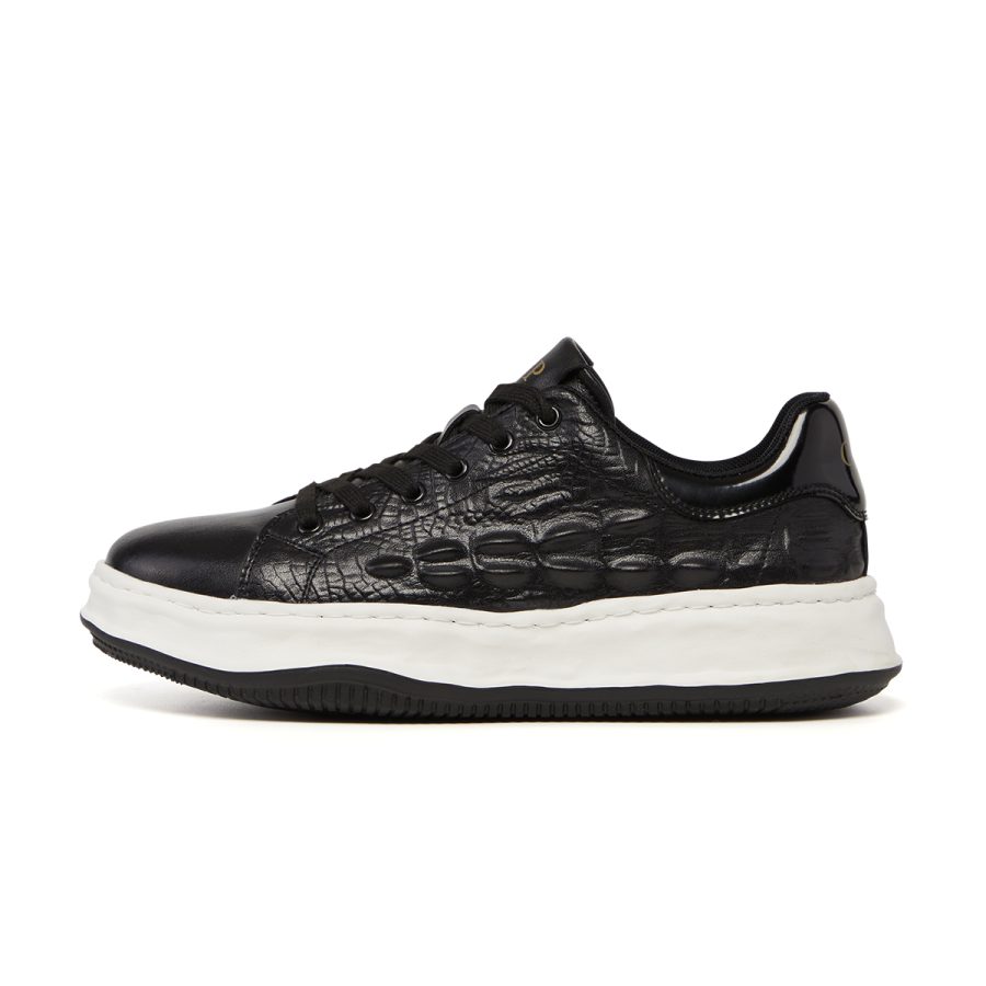 opp france Lace-Up Suede Casual Black