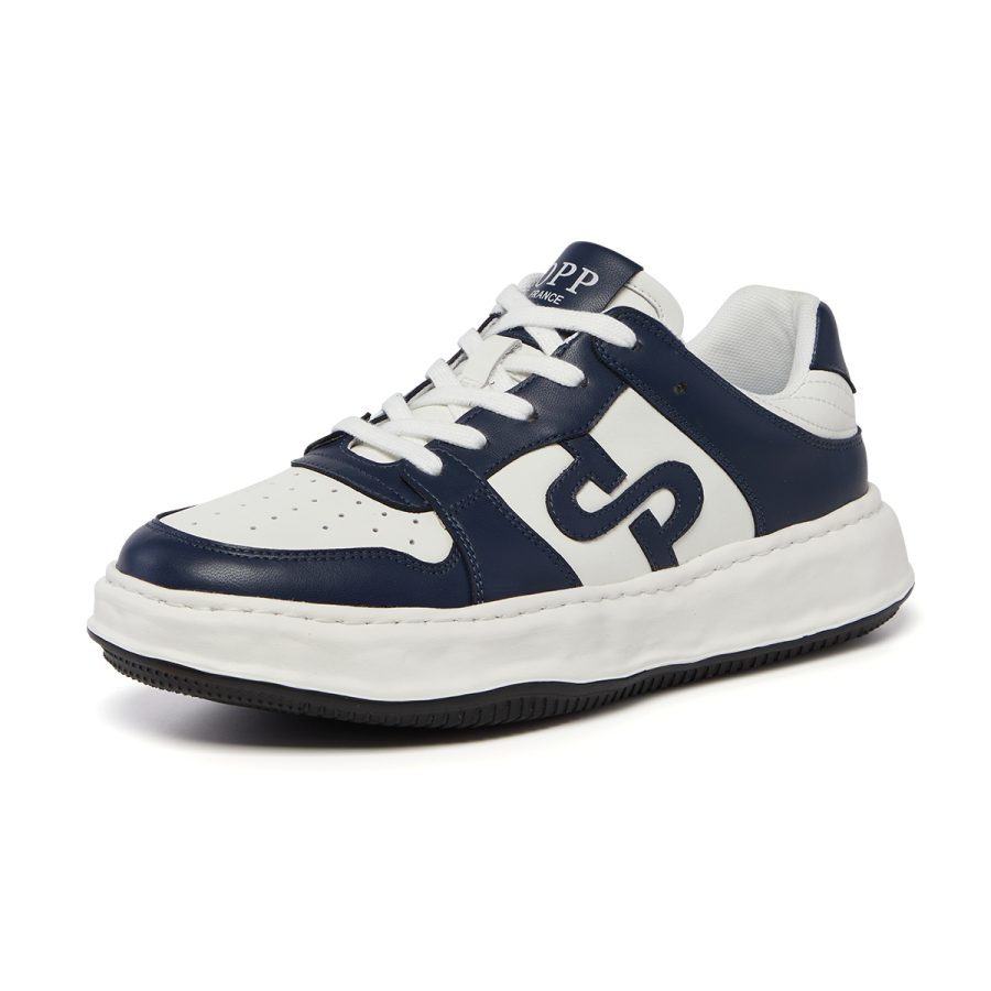Opp France Lace-Up Suede Casual Blue
