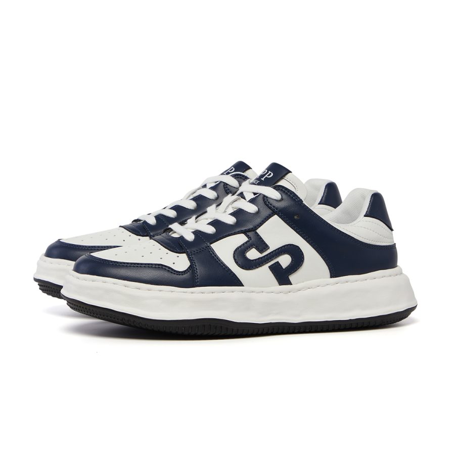 Opp France Lace-Up Suede Casual Blue