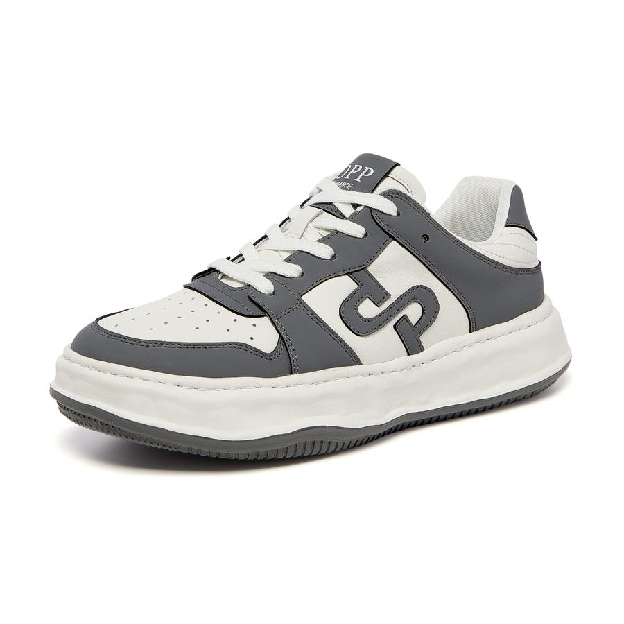 Opp France Lace-Up Suede Casual Grey