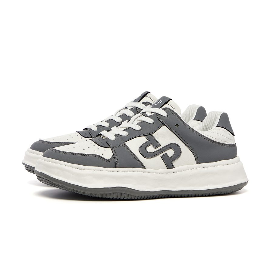 Opp France Lace-Up Suede Casual Grey