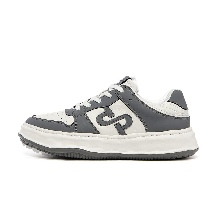 opp france Lace-Up Suede Casual Grey