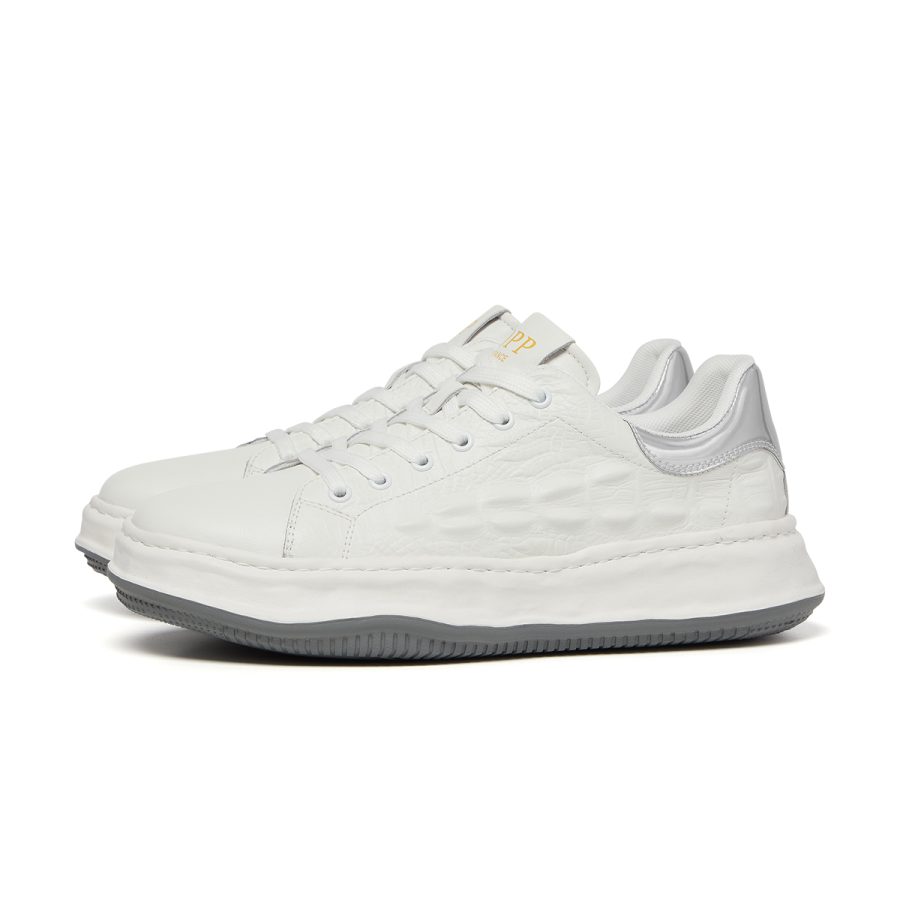 Opp France Lace-Up Suede Casual White