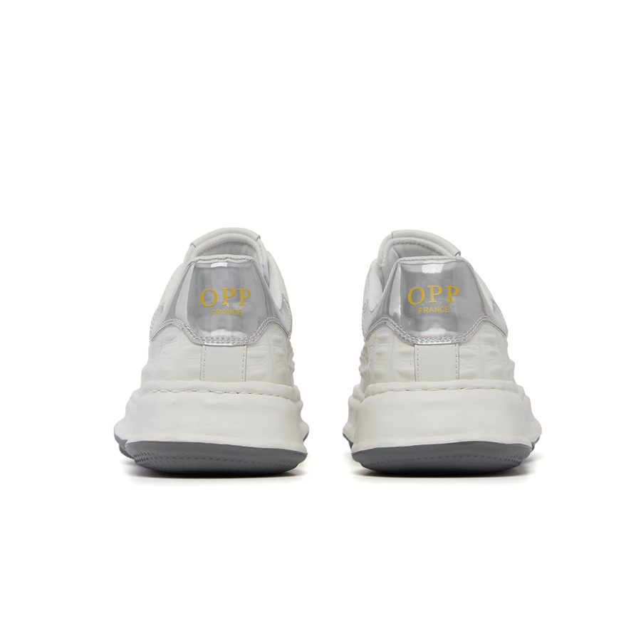 Opp France Lace-Up Suede Casual White