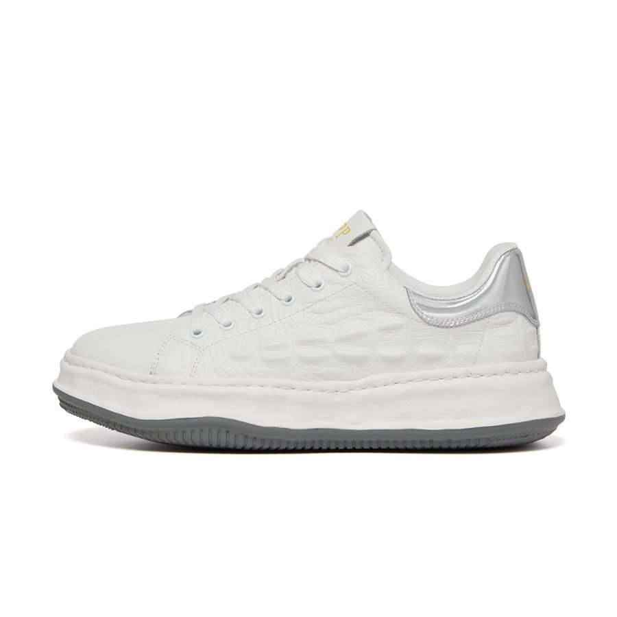 opp france Lace-Up Suede Casual White