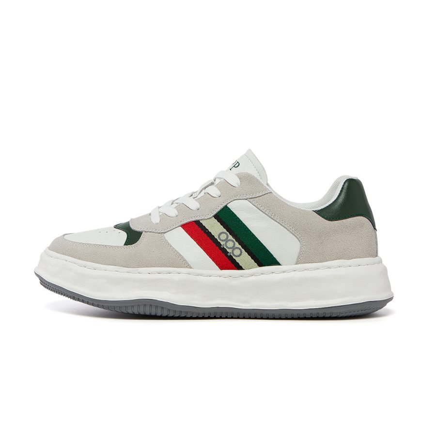 opp france Lace-Up Suede Casual White