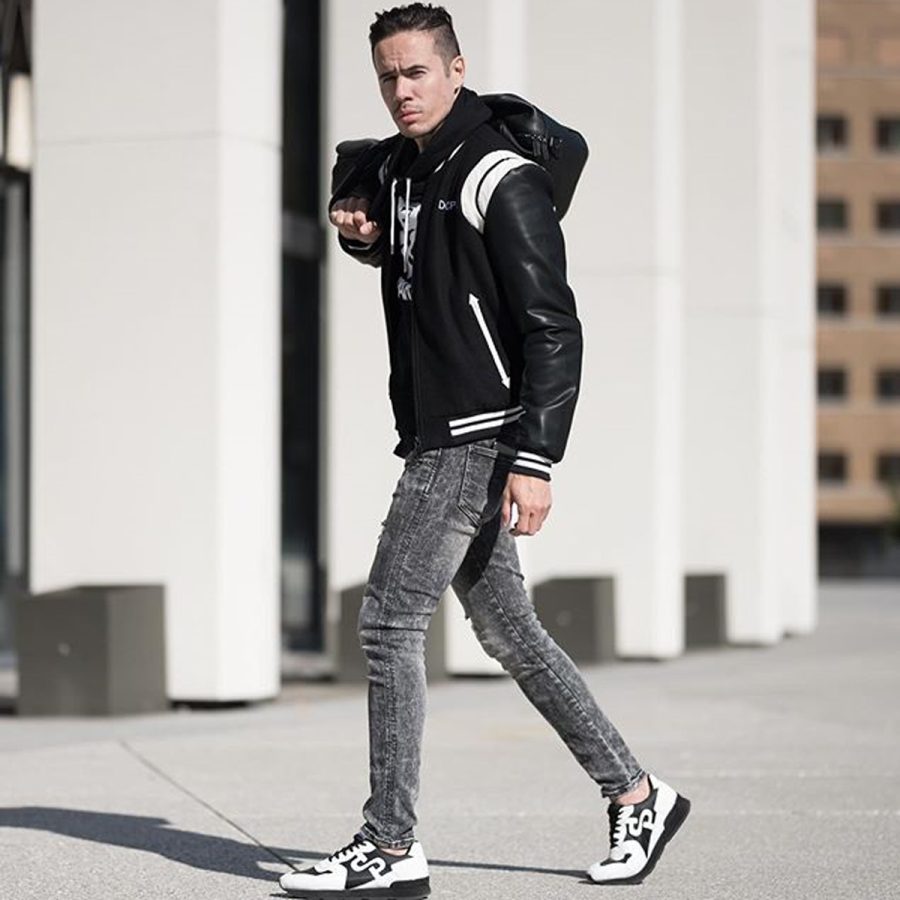 Opp France Lace-Up Suede Sneakers Black