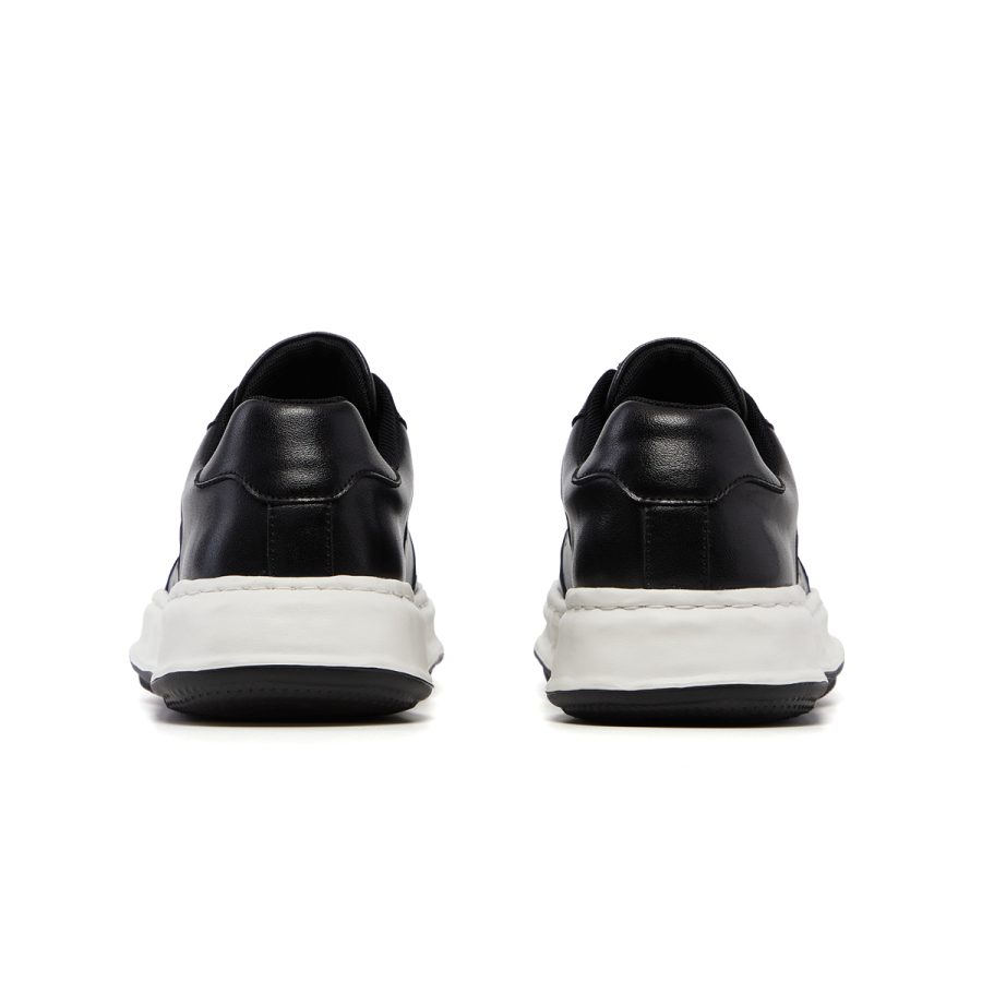 Opp France Lace-Up Suede Sneakers Black